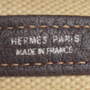 エルメス HERMES ガーデンパーティーTPM ナチュラル×マロン トワルアッシュ レザー 2WAYバッグ シルバー金具 茶 ショルダー 斜め掛け　　　