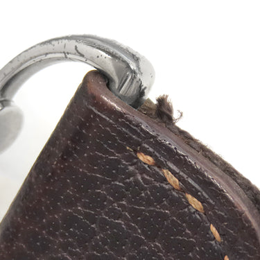 エルメス HERMES ガーデンパーティーTPM ナチュラル×マロン トワルアッシュ レザー 2WAYバッグ シルバー金具 茶 ショルダー 斜め掛け　　　