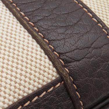 エルメス HERMES ガーデンパーティーTPM ナチュラル×マロン トワルアッシュ レザー 2WAYバッグ シルバー金具 茶 ショルダー 斜め掛け　　　