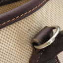 エルメス HERMES ガーデンパーティーTPM ナチュラル×マロン トワルアッシュ レザー 2WAYバッグ シルバー金具 茶 ショルダー 斜め掛け　　　