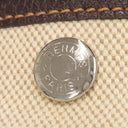 エルメス HERMES ガーデンパーティーTPM ナチュラル×マロン トワルアッシュ レザー 2WAYバッグ シルバー金具 茶 ショルダー 斜め掛け　　　