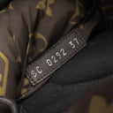 ルイヴィトン LOUIS VUITTON ファー アンクル ブーツ アイボリー×ブラウン ファー レザー #37 ブーツ 白 茶 靴