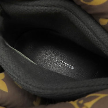 ルイヴィトン LOUIS VUITTON ファー アンクル ブーツ アイボリー×ブラウン ファー レザー #37 ブーツ 白 茶 靴