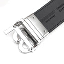 バーバリー BURBERRY TBロゴ リバーシブル 95/38 8069853 アーカイブベージュ ポリエステル ポリウレタン コットン アクリル レザー ベルト シルバー金具 黒 チェック柄