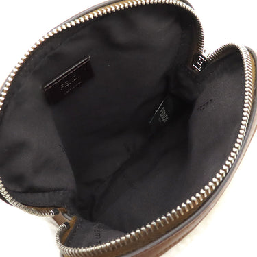 フェンディ FENDI トースト型 バッグ 7AS311ASLCF1QC1 ホワイト レザー シアリング ショルダーバッグ シルバー金具 白 茶 ファーバッグ