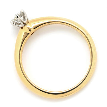 ティファニー Tiffany & Co ハーモニー ダイヤリング プラチナシルバー K18YG Pt950 ダイヤモンド リング 指輪 T＆Co. 一粒 1P K18YG×Pt950 コンビ 8号