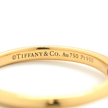 ティファニー Tiffany & Co ハーモニー ダイヤリング プラチナシルバー K18YG Pt950 ダイヤモンド リング 指輪 T＆Co. 一粒 1P K18YG×Pt950 コンビ 8号