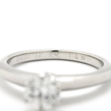 ティファニー Tiffany & Co ソリティア ダイヤリング プラチナシルバー Pt950 ダイヤモンド リング 指輪 T＆Co. 一粒 1P 6.5号