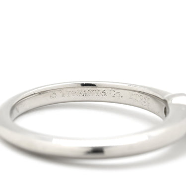ティファニー Tiffany & Co ソリティア ダイヤリング プラチナシルバー Pt950 ダイヤモンド リング 指輪 T＆Co. 一粒 1P 6.5号