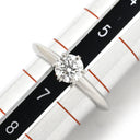 ティファニー Tiffany & Co ソリティア ダイヤリング プラチナシルバー Pt950 ダイヤモンド リング 指輪 T＆Co. 一粒 1P 6.5号