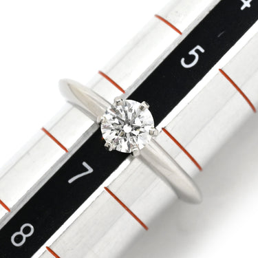 ティファニー Tiffany & Co ソリティア ダイヤリング プラチナシルバー Pt950 ダイヤモンド リング 指輪 T＆Co. 一粒 1P 6.5号
