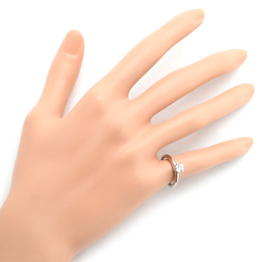 ティファニー Tiffany & Co ソリティア ダイヤリング プラチナシルバー Pt950 ダイヤモンド リング 指輪 T＆Co. 一粒 1P 6.5号