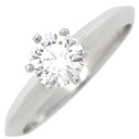 ティファニー Tiffany & Co ソリティア プラチナシルバー Pt950 ダイヤモンド リング 指輪 T&Co. プラチナム 1P 1石 1粒 ダイヤ エンゲージ ブライダル 9号
