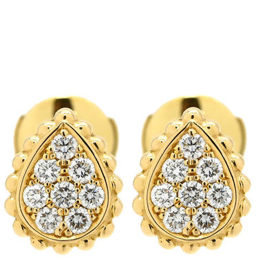 ブシュロン BOUCHERON セルパン ボエム スタッズ ピアス エクストラスモール JCO00942 イエローゴールド K18YG ダイヤモンド ピアス 750YG K18 16石ダイヤ