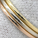 カルティエ Cartier ルイ カルティエ ヴァンドーム ホワイトゴールドXイエローゴールドXピンクゴールド K18WG K18YG K18PG #47(JP7) リング 指輪 スリーカラー イニシャル入り 7号