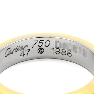 カルティエ Cartier ルイ カルティエ ヴァンドーム ホワイトゴールドXイエローゴールドXピンクゴールド K18WG K18YG K18PG #47(JP7) リング 指輪 スリーカラー イニシャル入り 7号