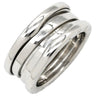 ブルガリ BVLGARI ビーゼロワン B-zero1 3バンドリング ホワイトゴールド K18WG #53(JP13) リング 指輪 Au750 18K 18金 12.5号