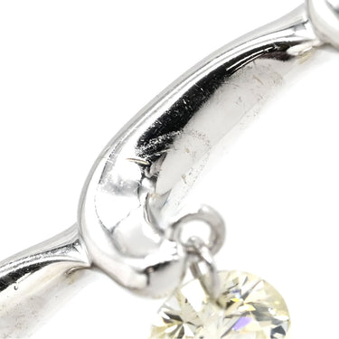 ノンブランド NON BRAND ダイヤペンダント ホワイトゴールド K18WG ダイヤモンド ネックレス 3P 3粒 スリーストーンネックレス 18K WG Au750