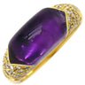 ブルガリ BVLGARI チェルティカ アメジスト ダイヤ イエローゴールド K18YG ダイヤモンド アメジスト リング 指輪 18K YG 750 18金 12号