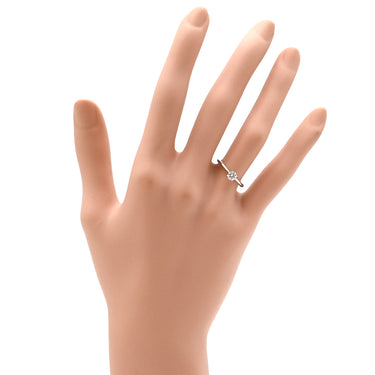 ノンブランド NON BRAND ダイヤ 立爪リング プラチナシルバー Pt950 ダイヤモンド リング 指輪 1石 1粒 9号