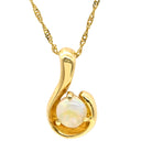 ノンブランド NON BRAND オパール ペンダント イエローゴールド K18YG オパール ネックレス Au750 18K 18金