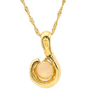 ノンブランド NON BRAND オパール ペンダント イエローゴールド K18YG オパール ネックレス Au750 18K 18金