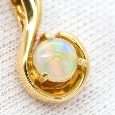 ノンブランド NON BRAND オパール ペンダント イエローゴールド K18YG オパール ネックレス Au750 18K 18金