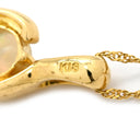 ノンブランド NON BRAND オパール ペンダント イエローゴールド K18YG オパール ネックレス Au750 18K 18金