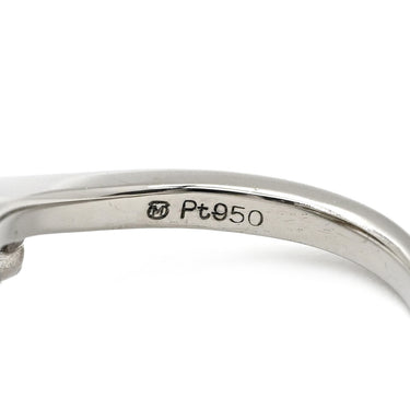 ミキモト MIKIMOTO パール ダイヤ リング パールホワイト×プラチナシルバー Pt950 パール ダイヤモンド リング 指輪 MIKIMOTO 4号