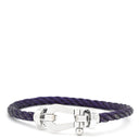 フレッド FRED フォース10 ラージモデル パープル×ホワイトゴールド K18WG ステンレスケーブル ブレスレット FRED