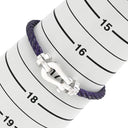 フレッド FRED フォース10 ラージモデル パープル×ホワイトゴールド K18WG ステンレスケーブル ブレスレット FRED