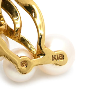 ミキモト MIKIMOTO パールネックレス イエローゴールド K18YG パール ネックレス MIKIMOTO 750 YG