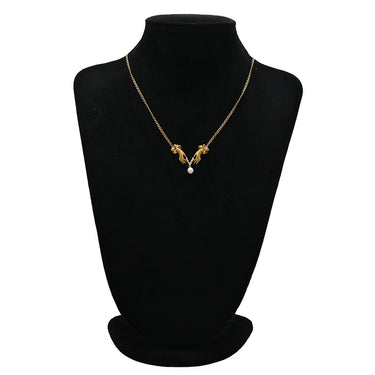 カレライカレラ Carrera y Carrera ハンドモチーフ イエローゴールド K18YG ダイヤモンド パール ネックレス 18金 手モチーフ