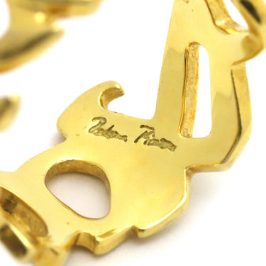 ティファニー Tiffany & Co パロマピカソ ラブ&キス イエローゴールド K18YG リング 指輪 T＆Co. 750 750YG 10.5号