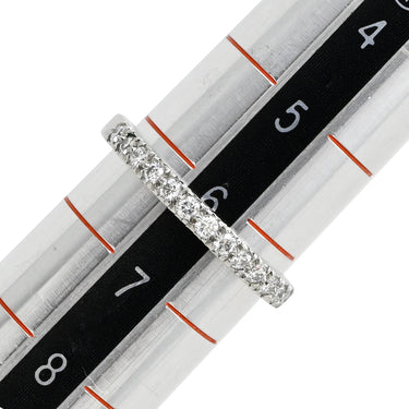 ティファニー Tiffany & Co ハーフ エタニティ ダイヤ プラチナシルバー Pt950 ダイヤモンド リング 指輪 プラチナ 6号