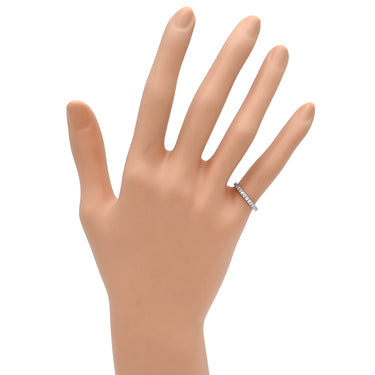 ティファニー Tiffany & Co ハーフ エタニティ ダイヤ プラチナシルバー Pt950 ダイヤモンド リング 指輪 プラチナ 6号