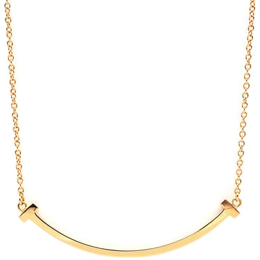 ティファニー Tiffany & Co Tスマイル ペンダント スモール 60011679 イエローゴールド K18YG ネックレス Au750 Tiffany T smile