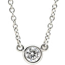 ティファニー Tiffany & Co バイザヤード シングルダイヤモンド ペンダント 60017890 プラチナシルバー Pt950 ダイヤモンド ネックレス Pt T&Co. 1石 エルサペレッティ