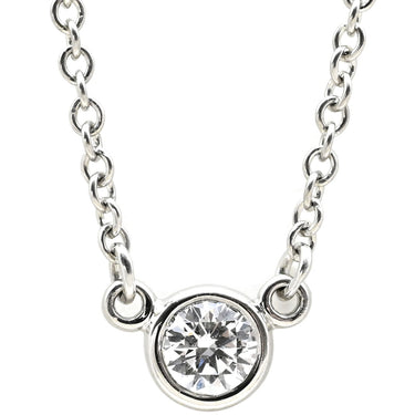 ティファニー Tiffany & Co バイザヤード シングルダイヤモンド ペンダント 60017890 プラチナシルバー Pt950 ダイヤモンド ネックレス Pt T&Co. 1石 エルサペレッティ