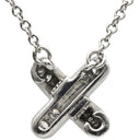 ティファニー Tiffany & Co クロスステッチ ダイヤ プラチナシルバー Pt950 ダイヤモンド ネックレス PT950