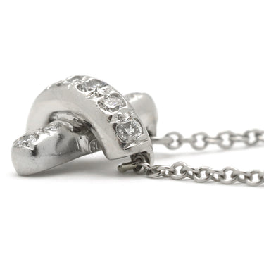 ティファニー Tiffany & Co クロスステッチ ダイヤ プラチナシルバー Pt950 ダイヤモンド ネックレス PT950