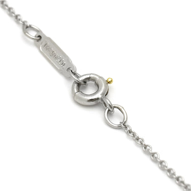 ティファニー Tiffany & Co クロスステッチ ダイヤ プラチナシルバー Pt950 ダイヤモンド ネックレス PT950