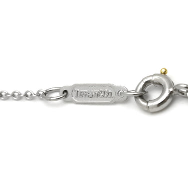 ティファニー Tiffany & Co クロスステッチ ダイヤ プラチナシルバー Pt950 ダイヤモンド ネックレス PT950