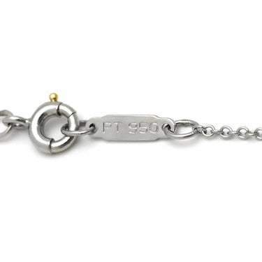 ティファニー Tiffany & Co クロスステッチ ダイヤ プラチナシルバー Pt950 ダイヤモンド ネックレス PT950