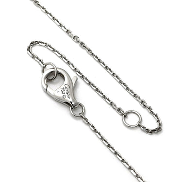 カルティエ Cartier トリニティ ホワイトゴールドXブラック K18WG PD950 ダイヤモンド セラミック ネックレス 18金 750 3連