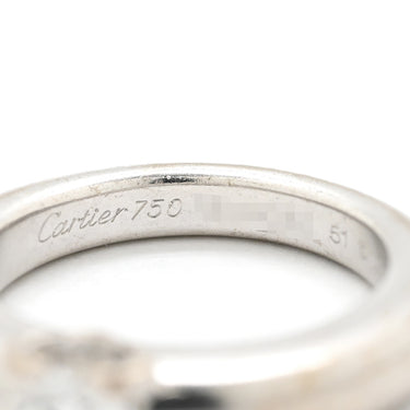 カルティエ Cartier Cドゥ ソリテール ホワイトゴールド K18WG ダイヤモンド #51(JP11) リング 指輪 1粒 1石 10.5号