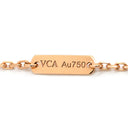 ヴァンクリーフアーペル Van Cleef & Arpels ヴィンテージ アルハンブラ ペンダント VCARP9T000 グレーXピンクゴールド K18PG ダイヤモンド シルバーオブシディアン ネックレス 2023年ホリデー限定 黒曜石 1Pダイヤ