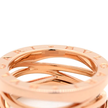 ブルガリ BVLGARI ビーゼロワン B-zero1 3バンドリング ピンクゴールド K18PG #52 リング 指輪 Au750 18K 18金 レジェンド 11.5号