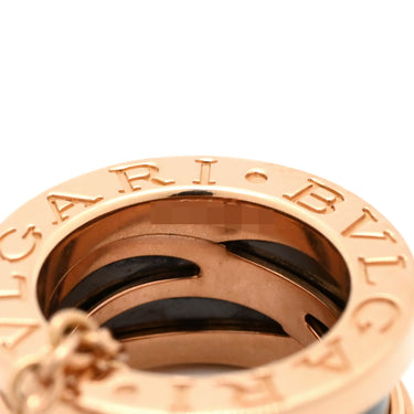 ブルガリ BVLGARI ビーゼロワン レジェンド ネックレス ピンクゴールド×ブラック K18PG セラミック ネックレス B-zero1 Au750 18K 18金 ペンダント ブラック