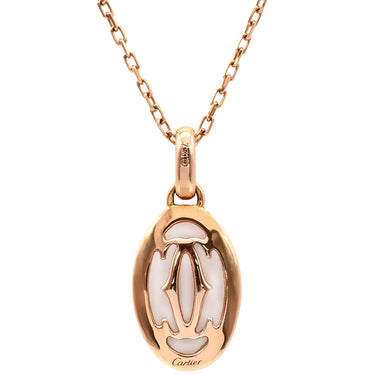 カルティエ Cartier ロゴ ドゥーブルC ピンクゴールド K18PG ダイヤモンド ネックレス 750PG K18 18金